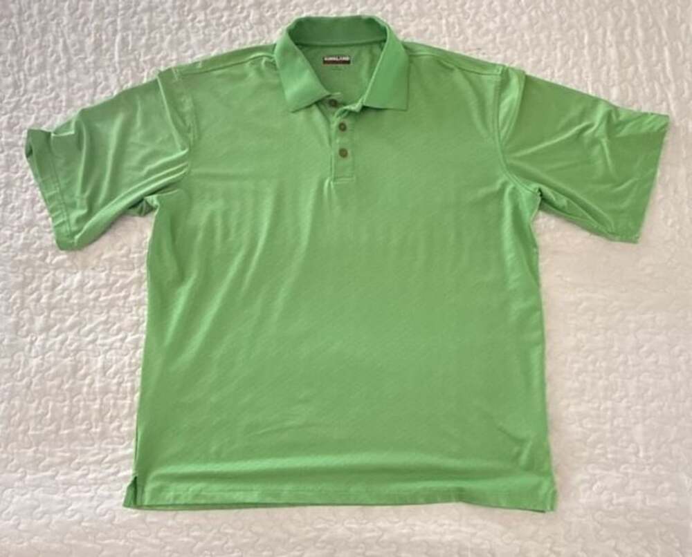 Kirkland Signature Green Performance Polo Shirt XL